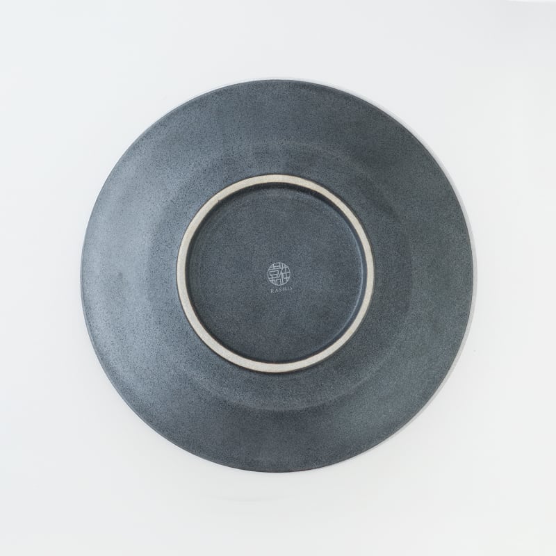 銀錆銀河-プラチナ-｜リム付皿｜φ約19cm | 三川内焼｜平戸嘉祥｜直販