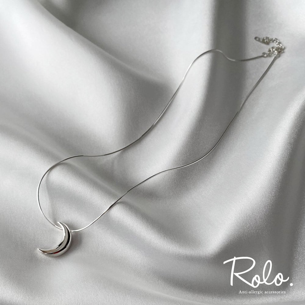 ムーンスネークチェーンネックレス シルバー925 | roloshop