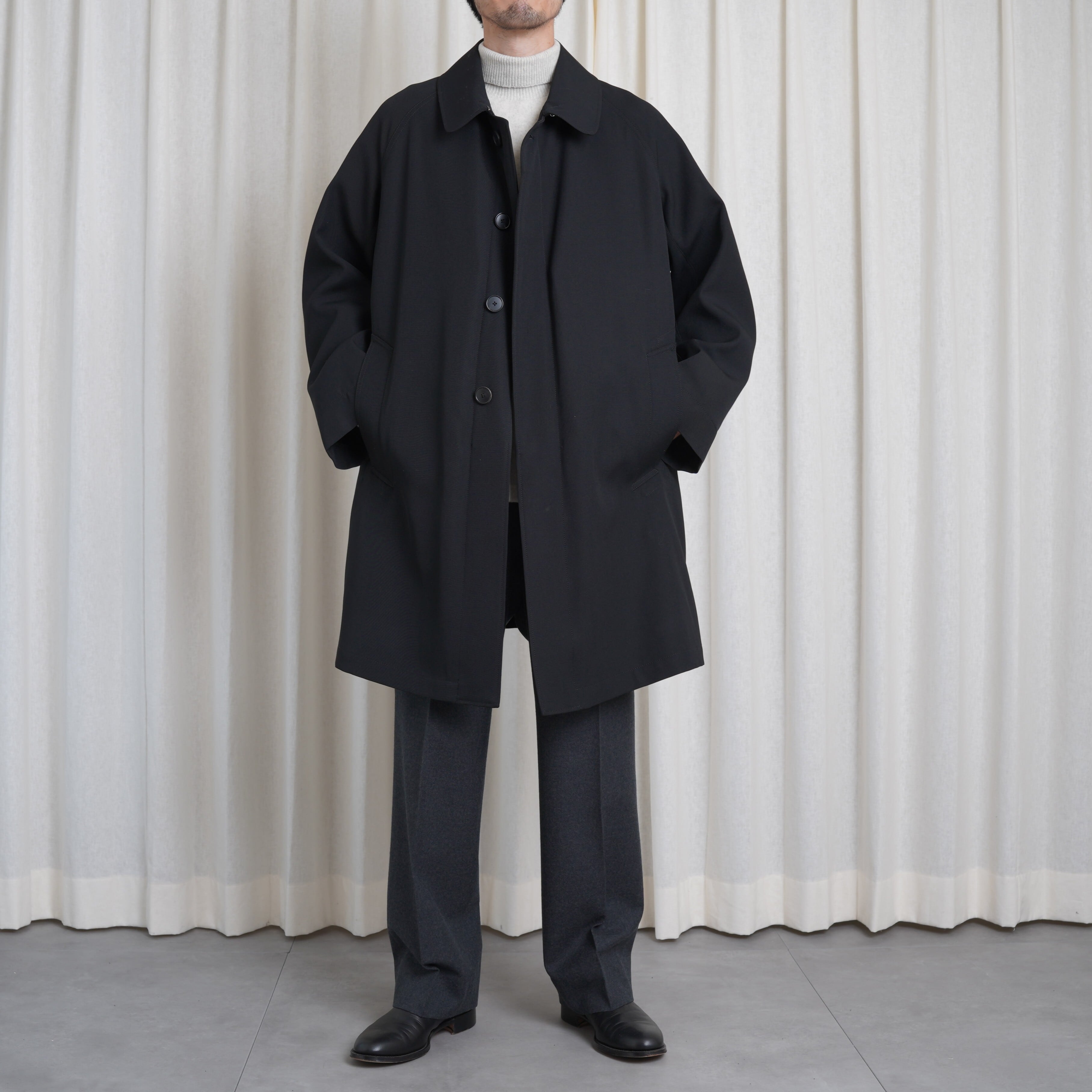 HEUGN e ウールギャバジン BLACK サイズ1 HEUGN 