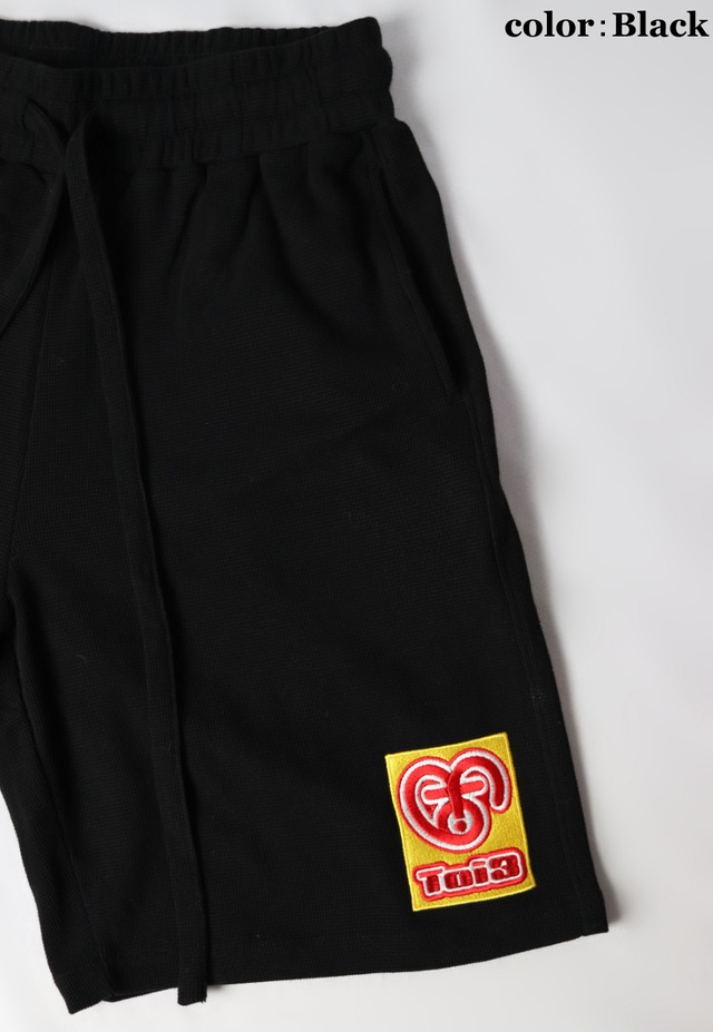 Bear and Toi3 Waffle shorts （ベアー アンド トイサン ワッフル  ショーツ）【Black】