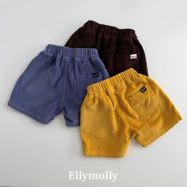 【取寄】elly molly|corduroy 5-length pants|コーデュロイ5分丈パンツ|5-19|kids&jr|26 autumn