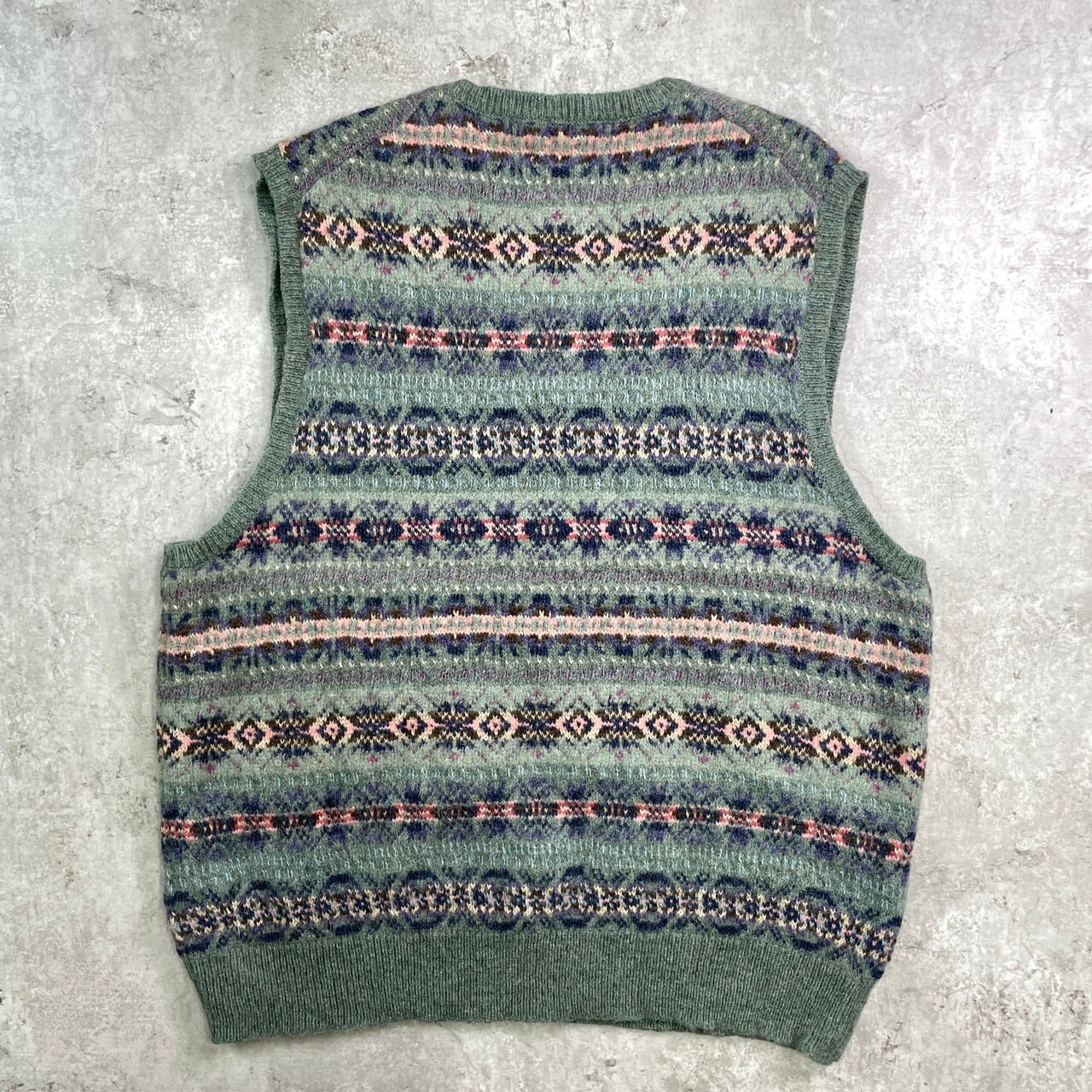 ラルフローレン　カシミア混合　ベスト　ニット　ノルディック柄　美品 ラルフローレン カシミア混合 ベスト ニット ノルディック柄 美品