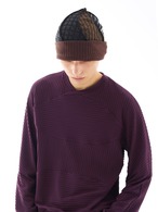 54A0 × musaafeer Patchwork Knit Beanie Warmer