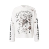VINTAGE ストリート クロス女神 ワッフルロングTシャツ T2232
