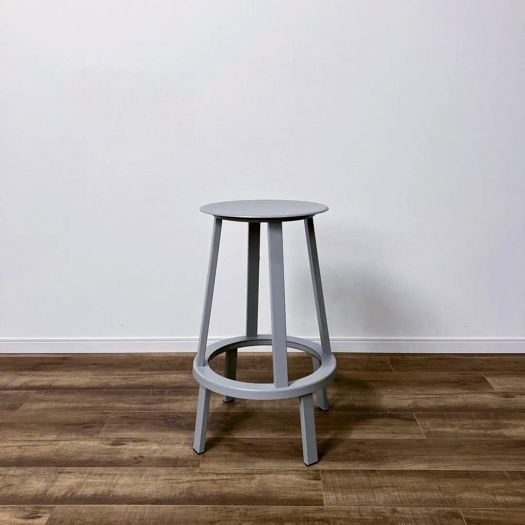 HAY REVOLVER BAR STOOL LOW H65 グレー 傷や汚れあり【開封済み 未