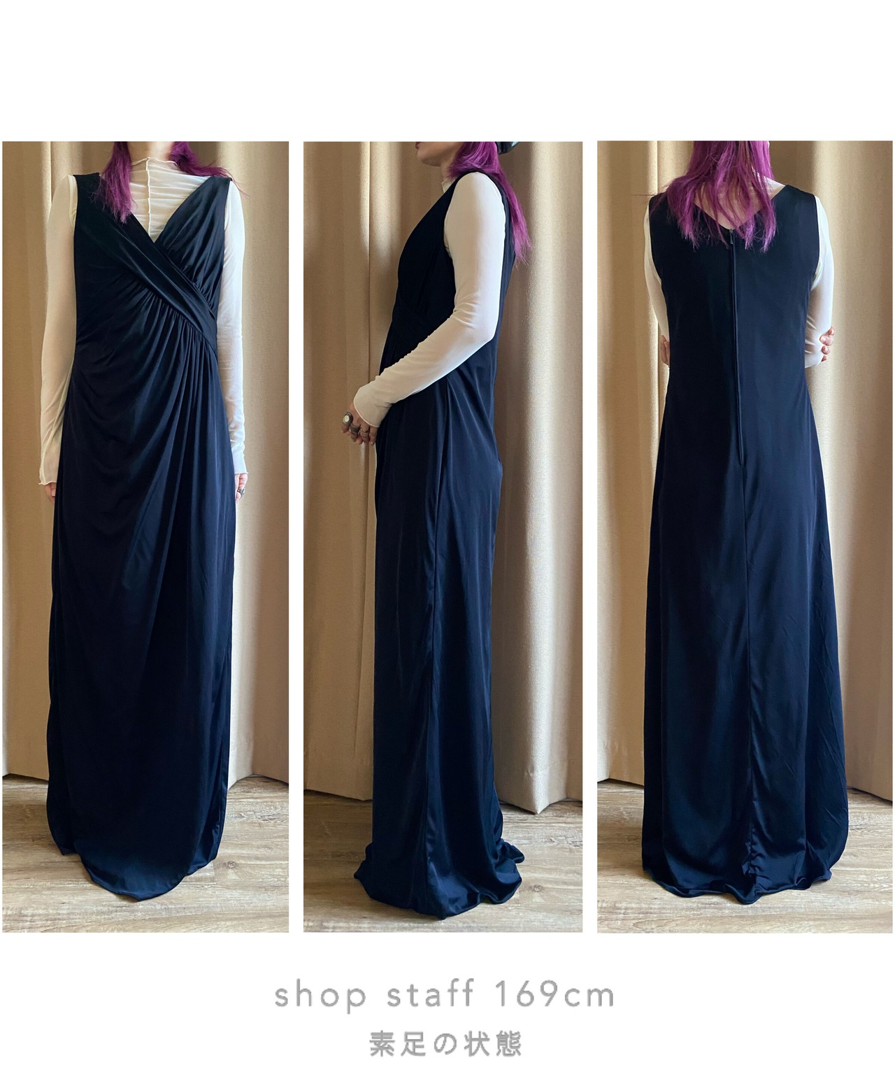 COCKTAIL HOFFMANN black maxi dress-3434-5