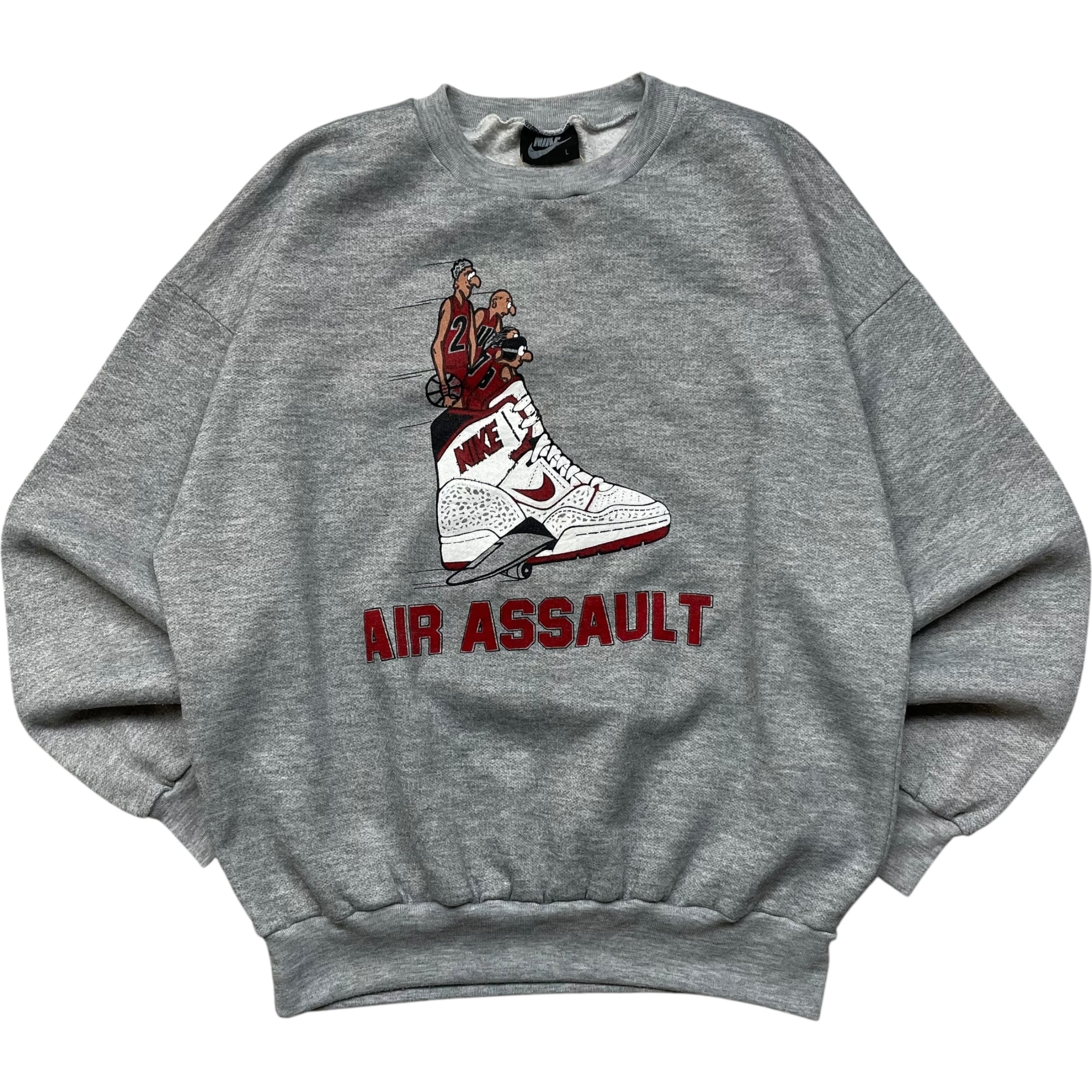 《L》 NIKE ナイキ ブートレグ スウェット バスケ エアジョーダン プリント 90年代 vintage no.5510