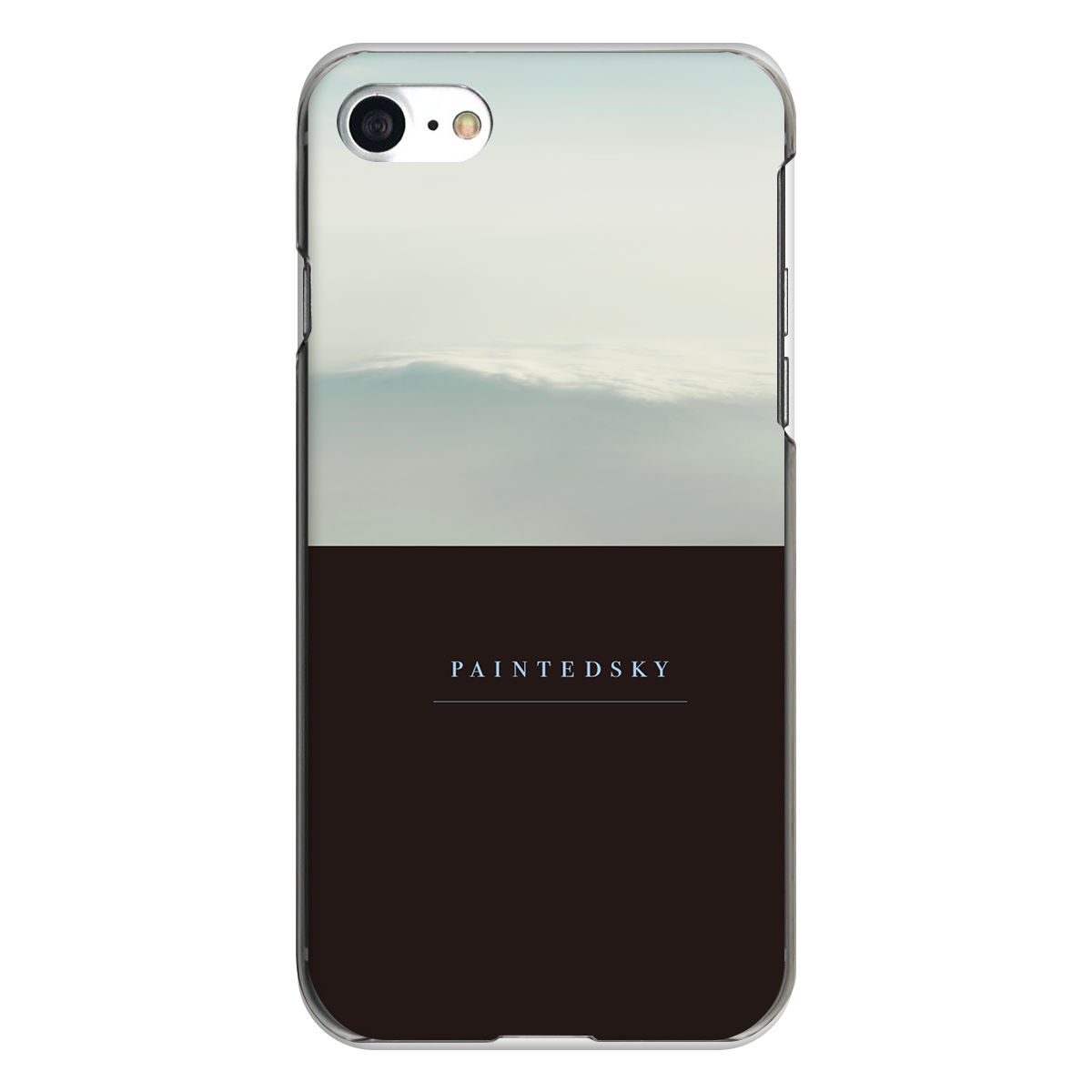 iPhone対応 スマホ ハードケース クリア スカイ グレー モダン デザイナーズ 【iPhone17 / iPhone16e / AQUOS / Xperia 他 iPhone / Android ほぼ全機種対応】 |desr2320