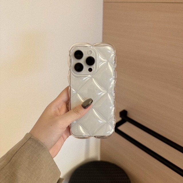 ［ phone case ］clear argyle
