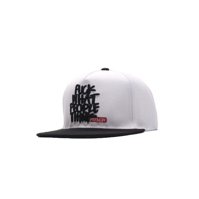 "何-THI人NK□WH-思" Street Baseball Cap