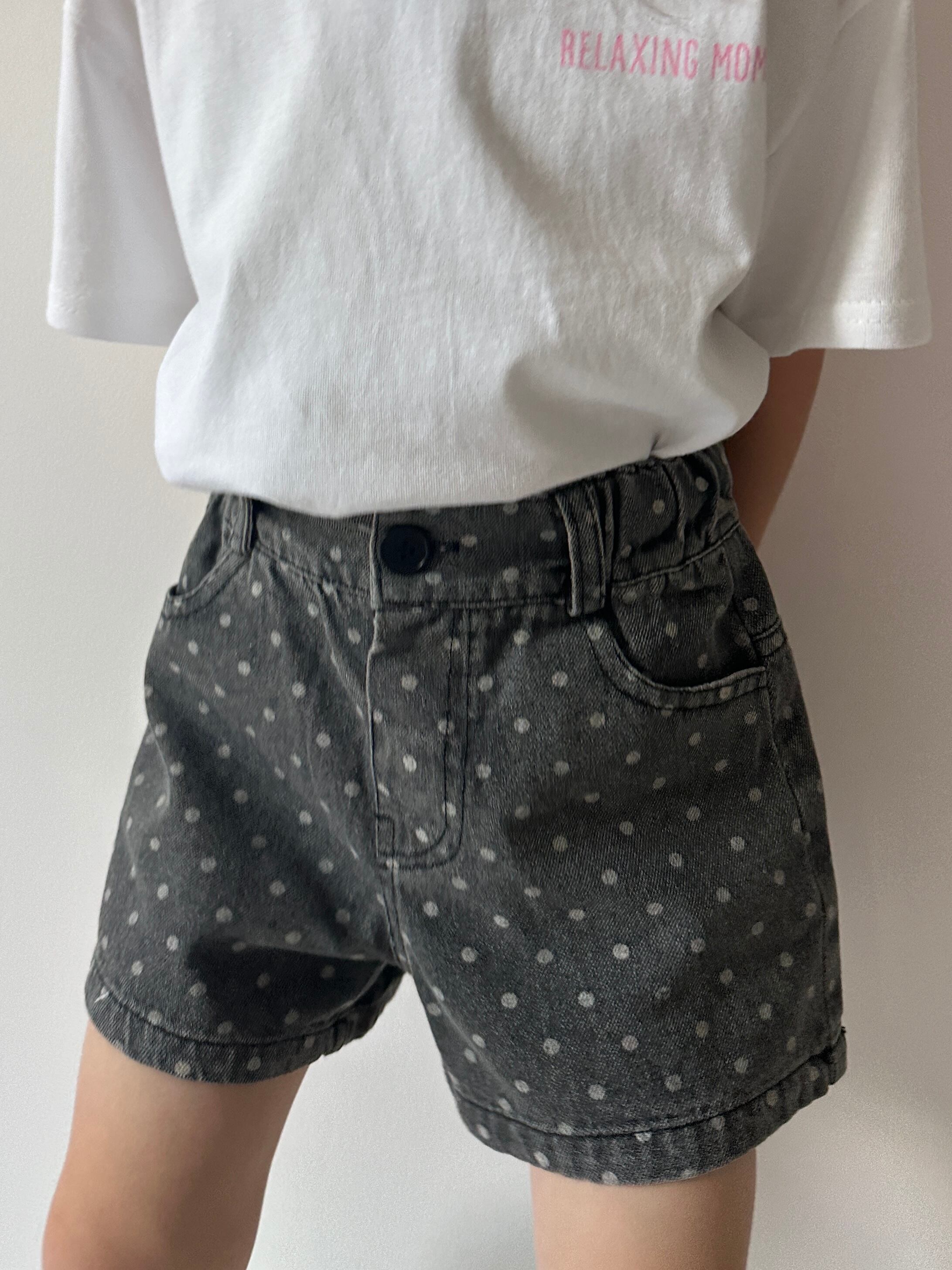 ドットデニムショートパンツ（80〜140cm）3686 | OHACO 