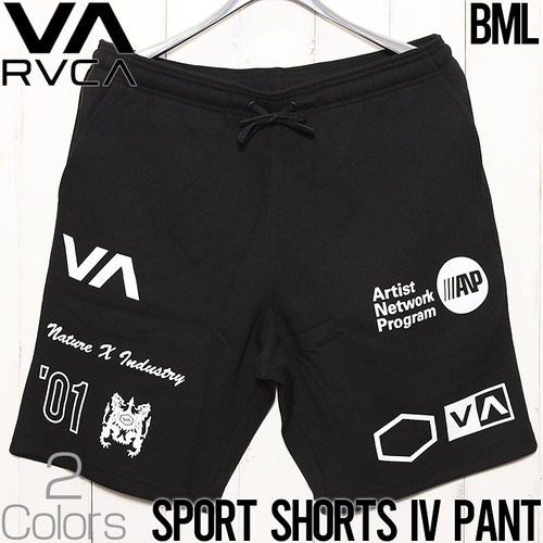 ハーフパンツ ワークアウトショーツ RVCA ルーカ SPORT ELASTIC WALKSHORTS IV 19 AVYWS00135BMLL