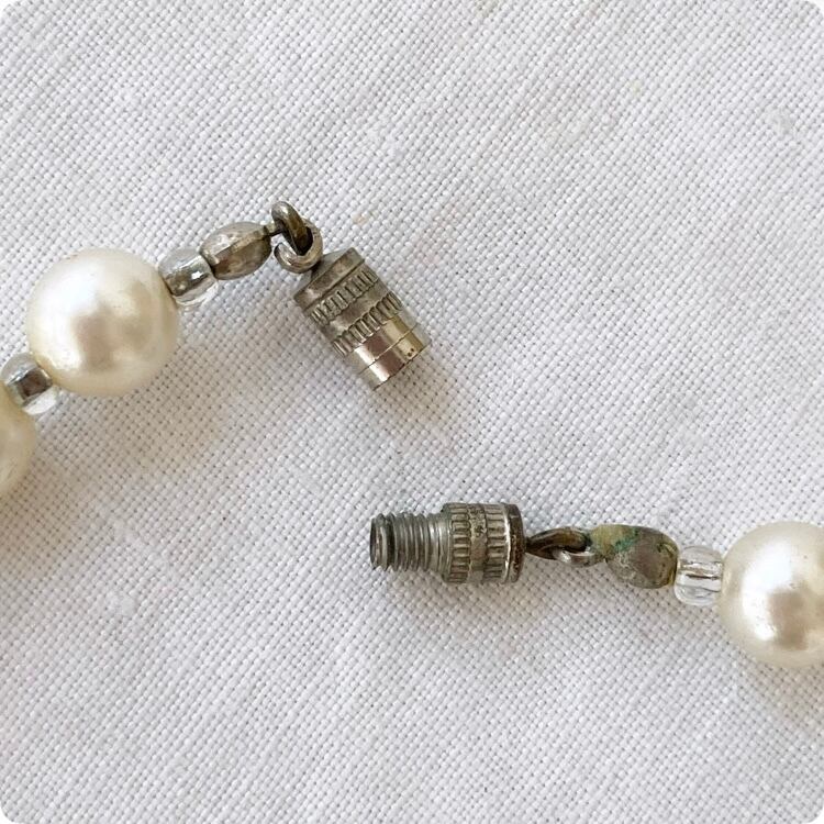 フランスヴィンテージ パールネックレス ｜ミックスパール 淡水