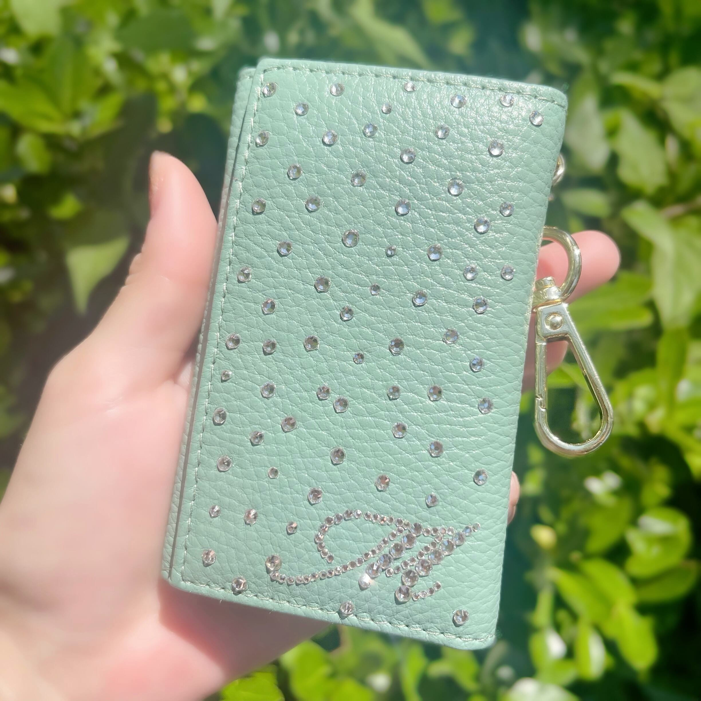 名入れ】 イニシャル 本革 6連 キーケース 収納付8色 誕生石 カラー