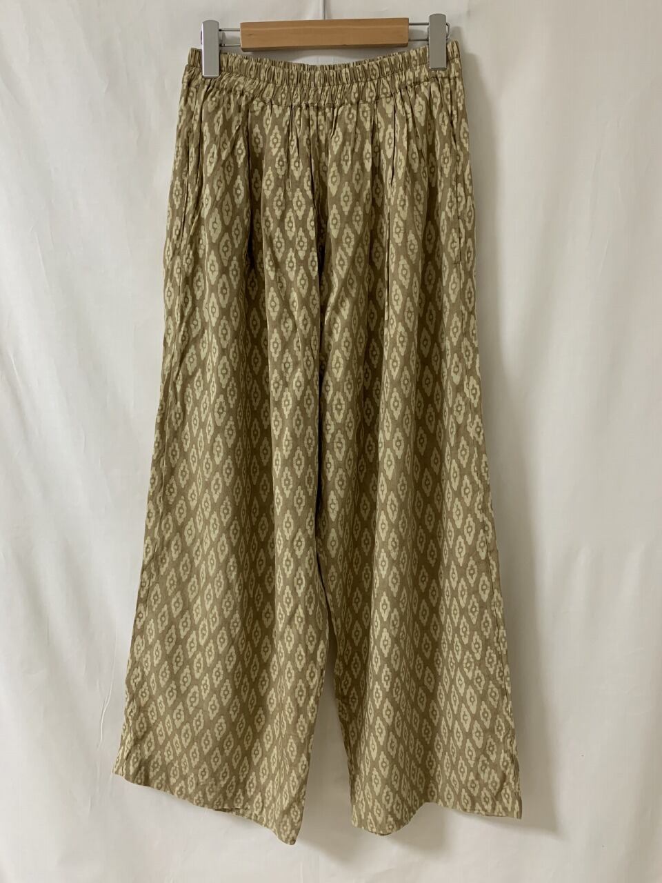 1990's Patterned Wide Ankle Length Easy Pants