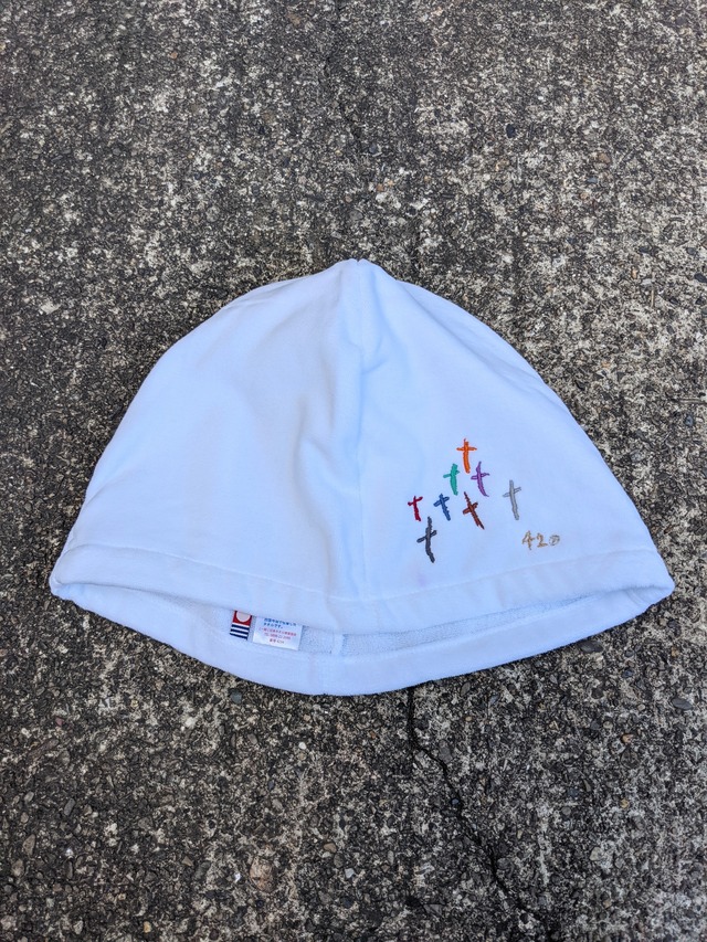 "深緑" original sauna hat / made in 今治 / WHITE