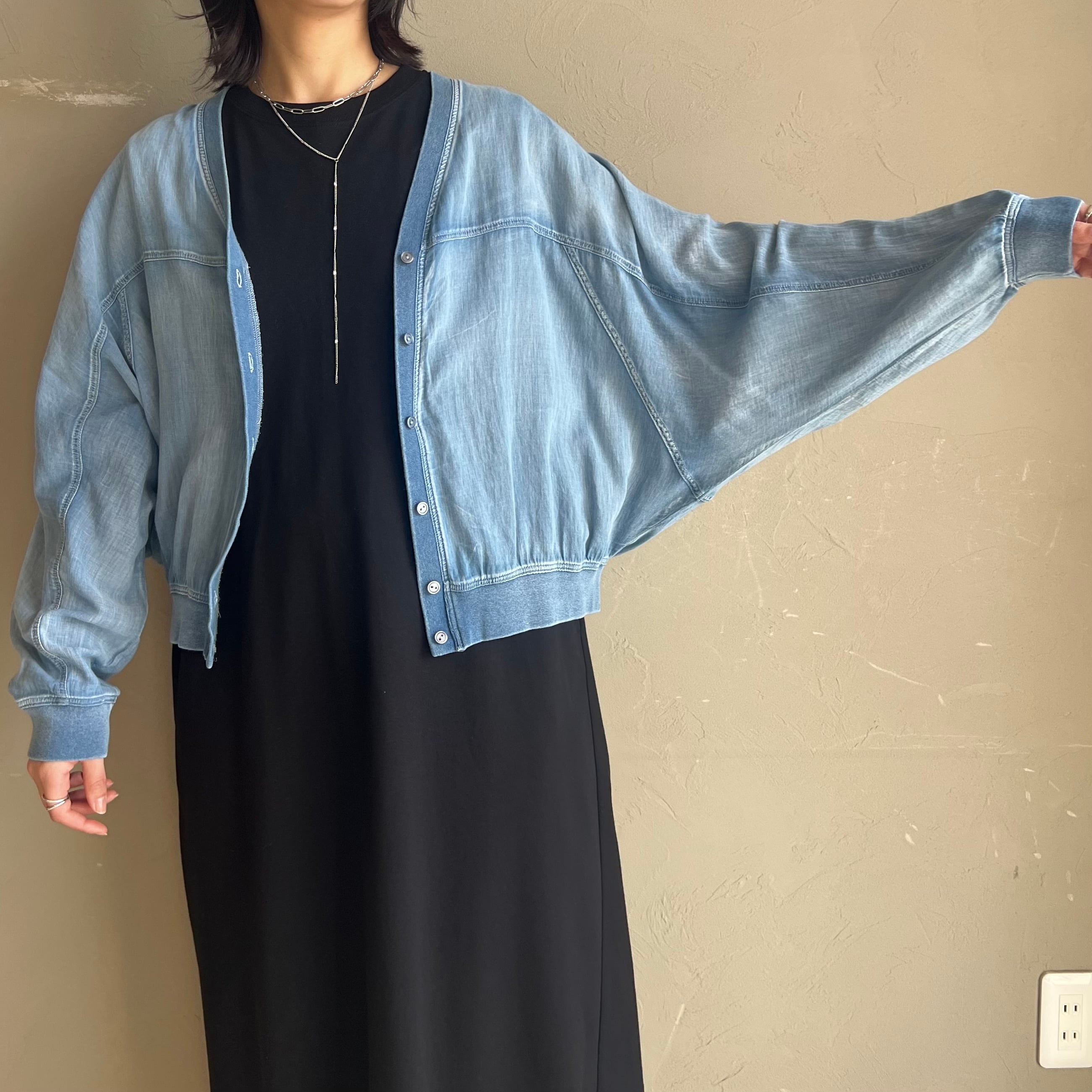 (お取り寄せ)n.chikako315様専用ページ:【 CYNICAL 】シアーデニムカーディガン ライトブルー