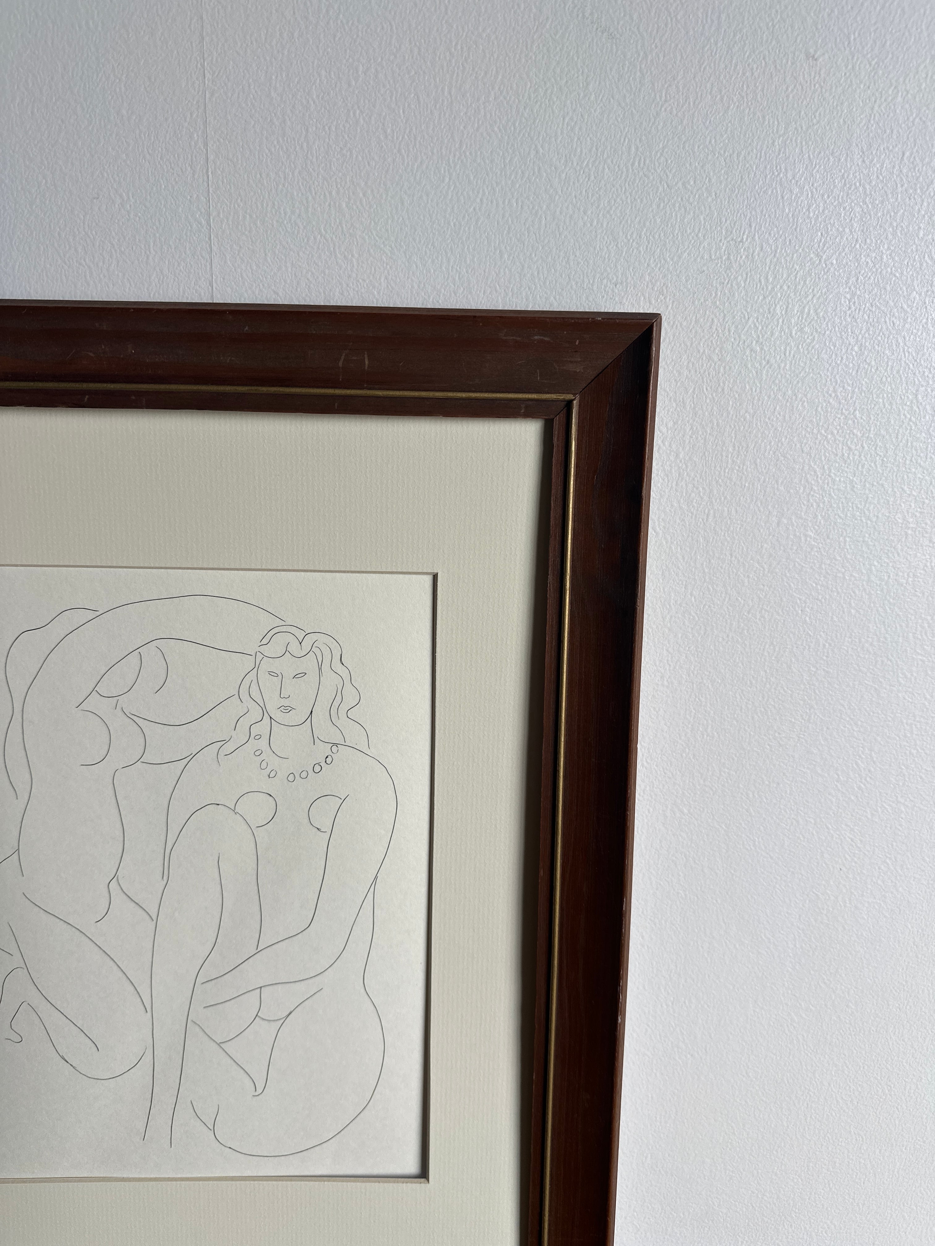 Henri Matisse with Vintage wood frame | nur vintage apartment