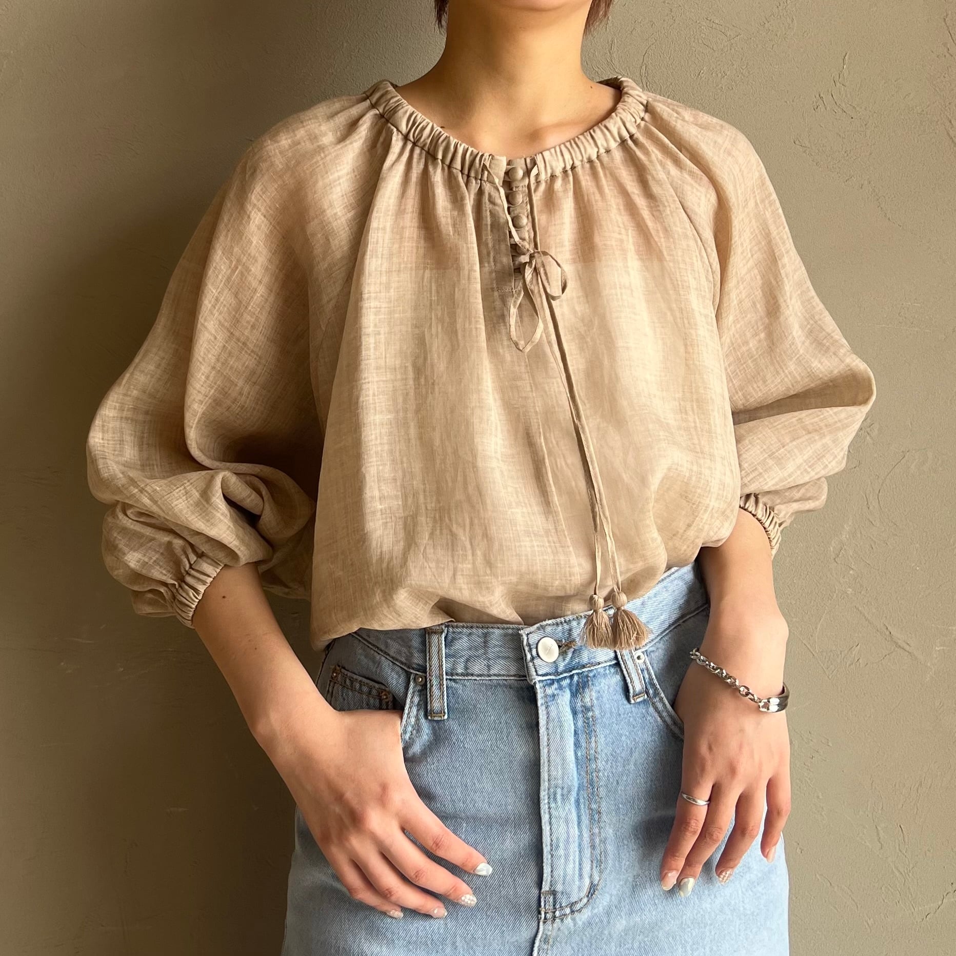 NUS 】2wayリネンスモックブラウス | valance 福井｜レディース