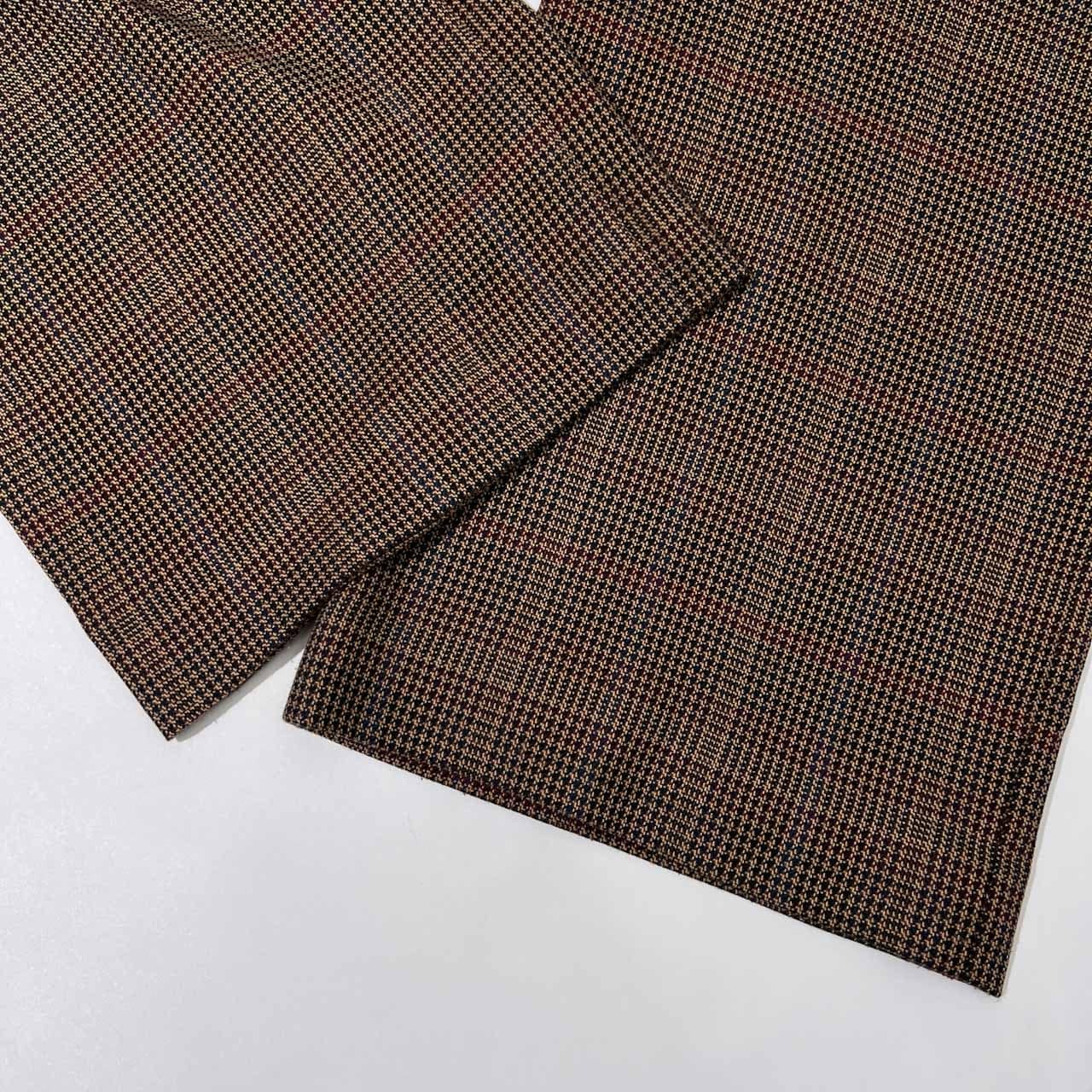 green label relaxing グリーンレーベルリラクシング ベルト付き ブリティッシュ チェック パンツ 36