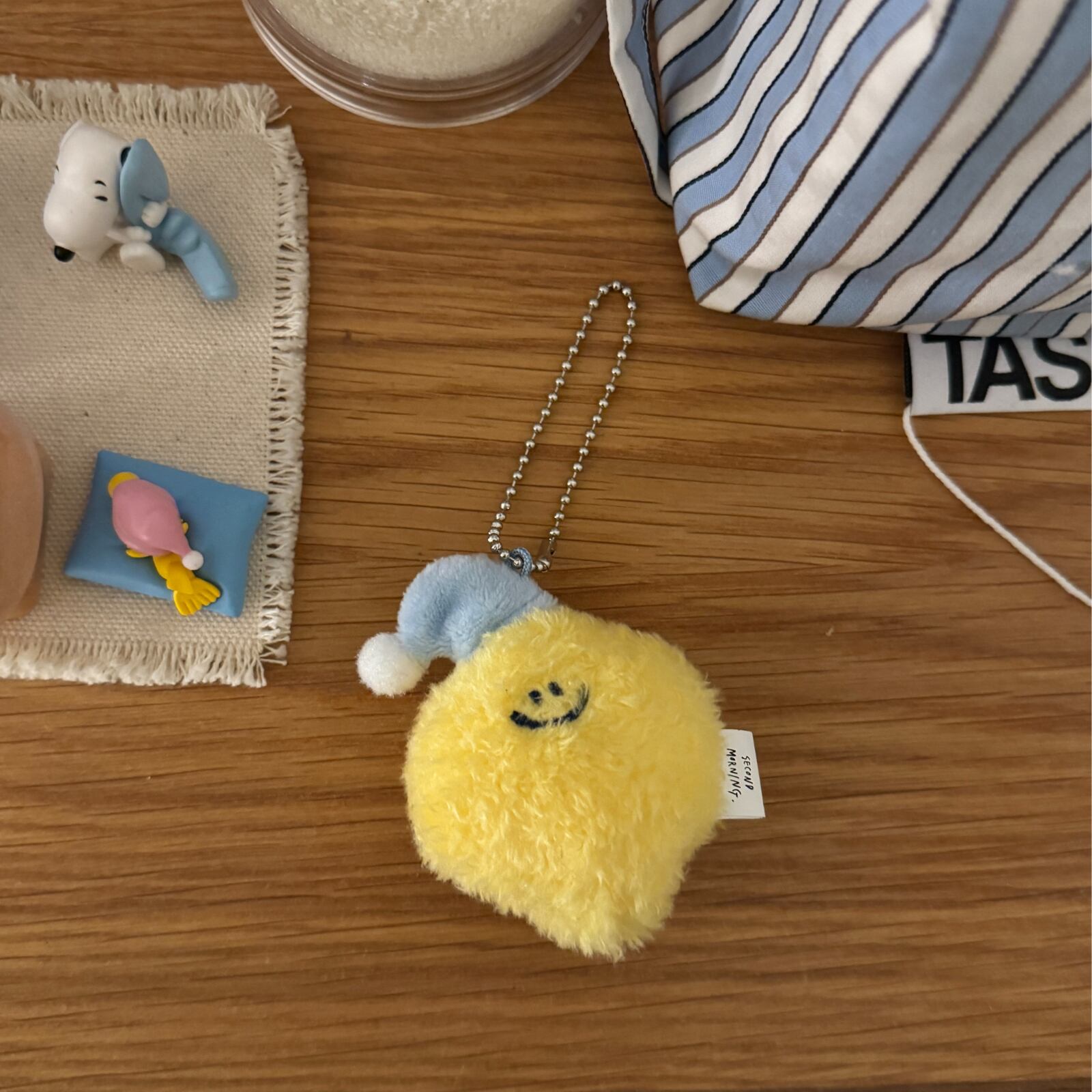 second morning] Good Night ミニ ぬいぐるみ キーリング（全2種
