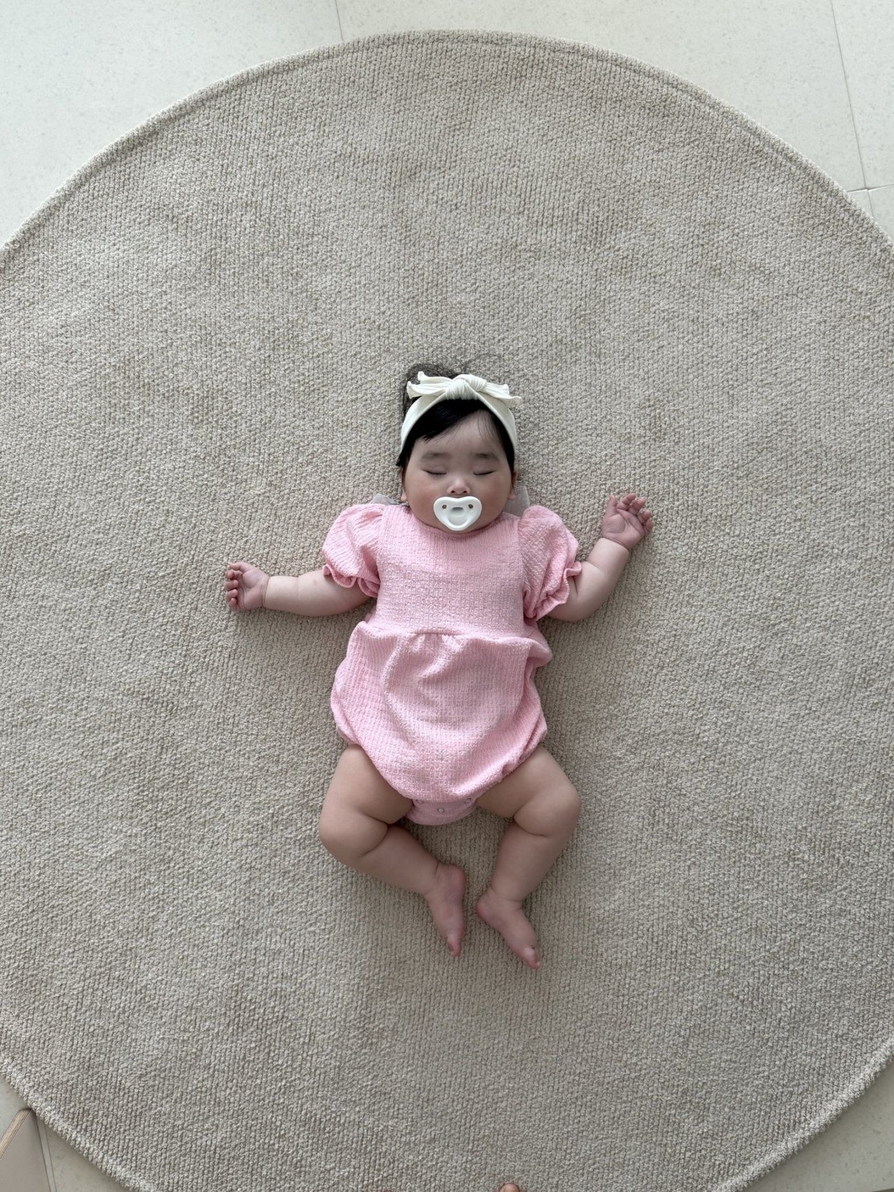 [Moran bebe] Ribbon Bodysuit (Suit only) / [모란] 리본슈트(슈트만)