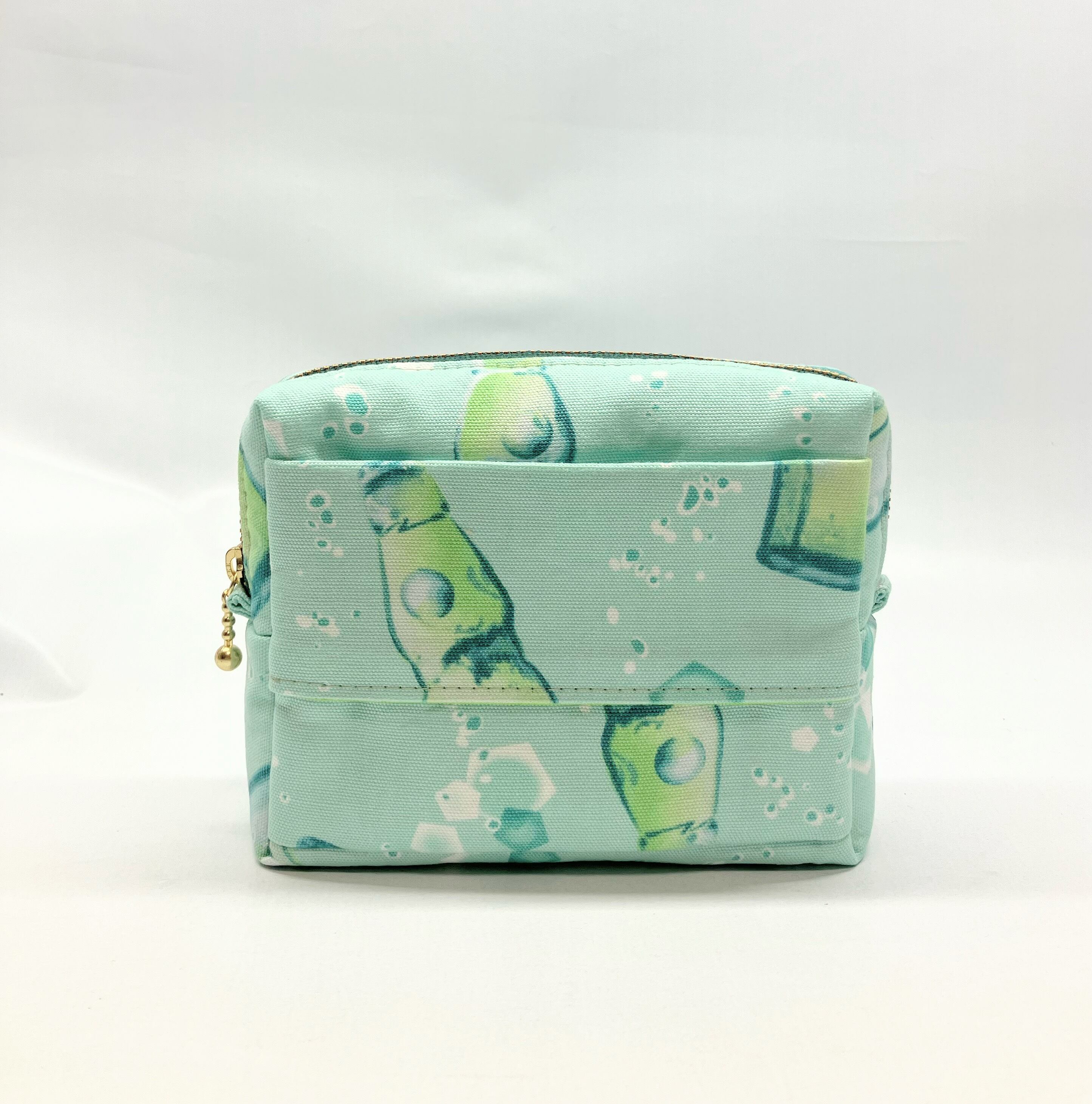 ポケットティッシュケース付き スクエアポーチ ラムネ ソーダ