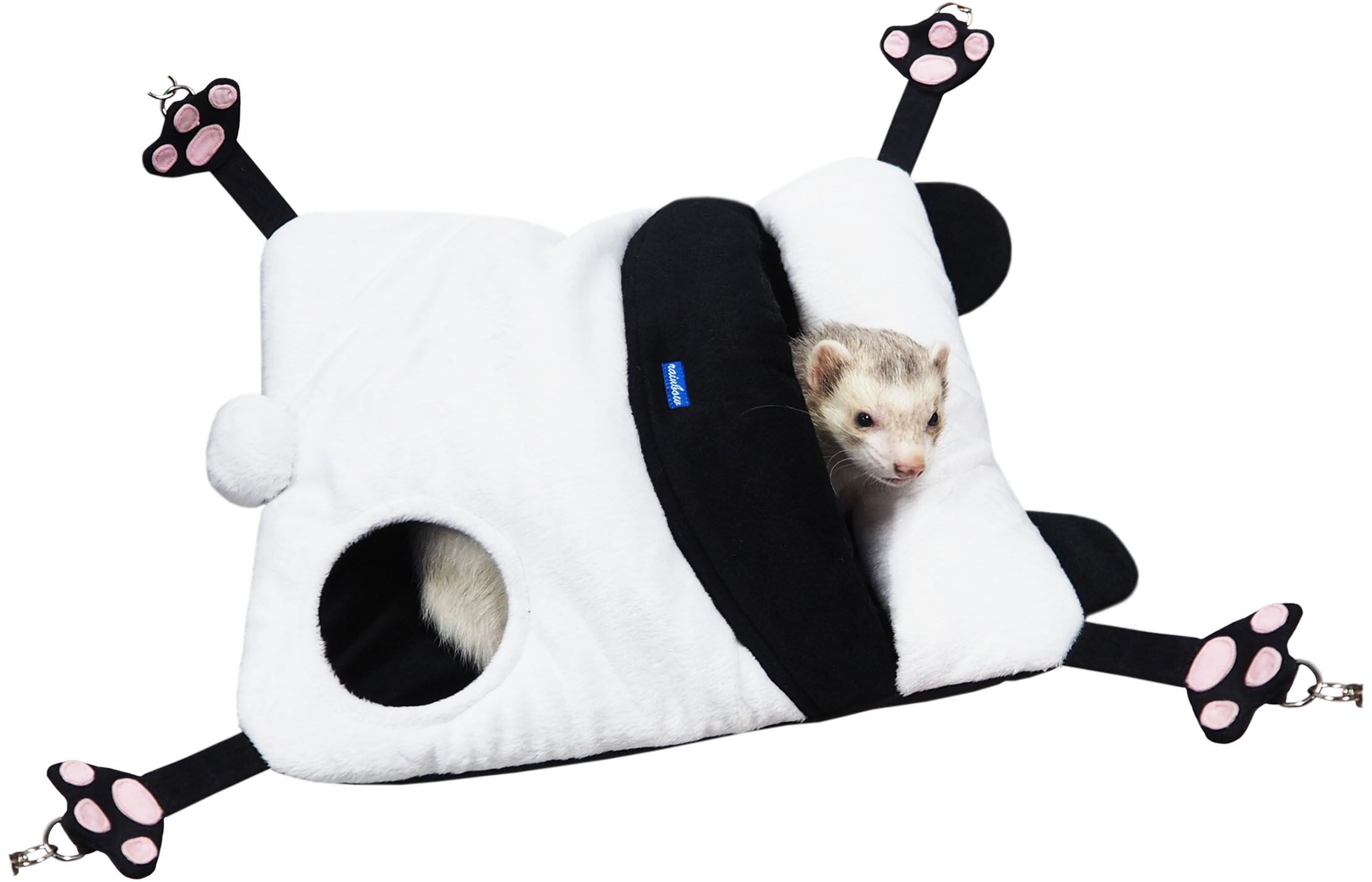 【フェレット】パクっと!アニマルハンモック パンダ/トラ