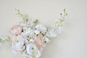 Artificial Flower BabyPink Wedding Bouquet＆Boutonniere