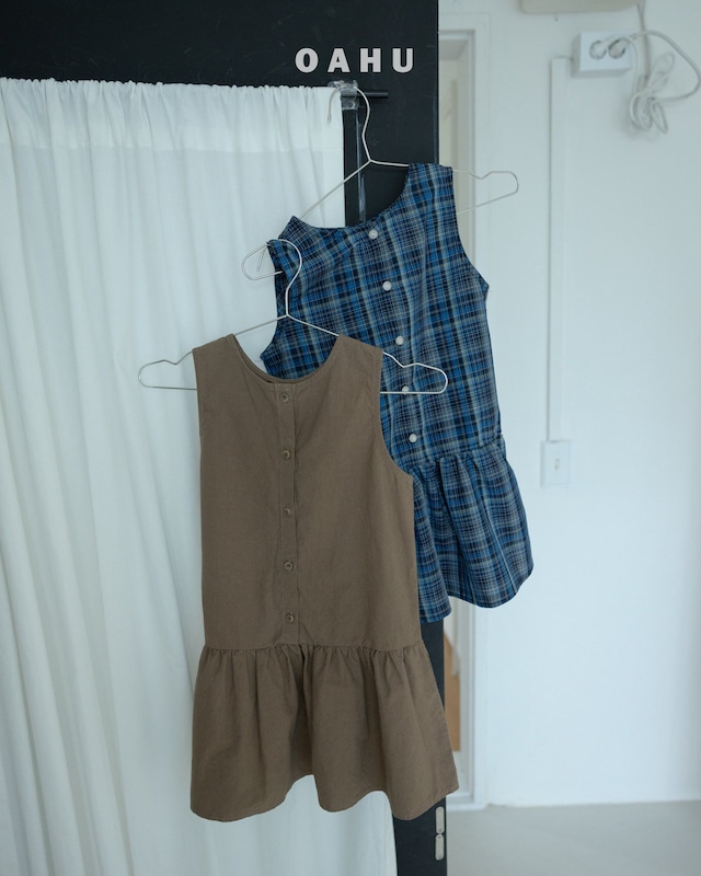 【取寄】oahu|teal dress|ティールワンピース|S-JM|kids&jr|26 autumn