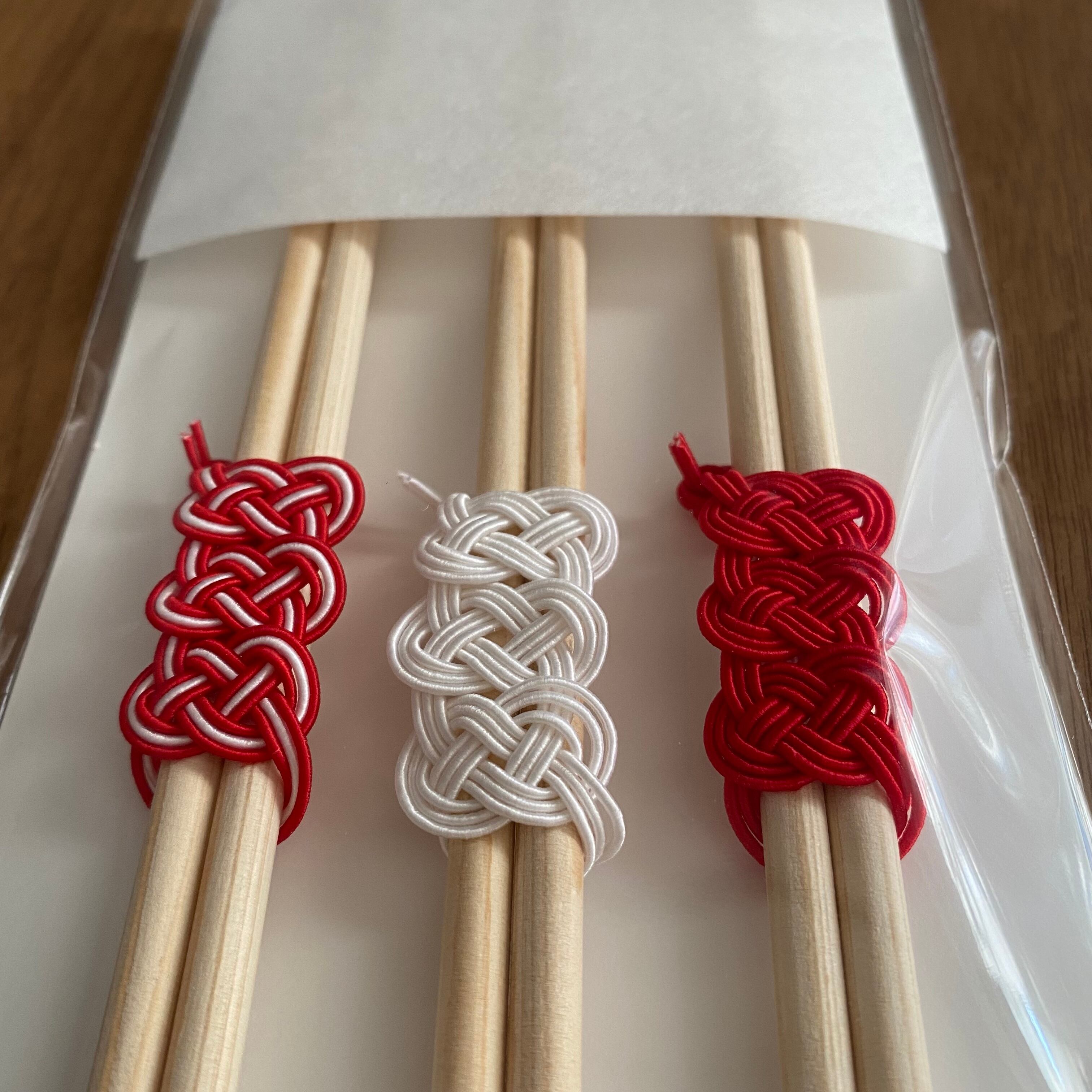 水引祝い箸 3膳入り 金と赤 | 小さな展覧会