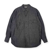 90s JUN MEN ジュンメン ポケット 長袖シャツ M/グレー系 メンズ ビンテージ