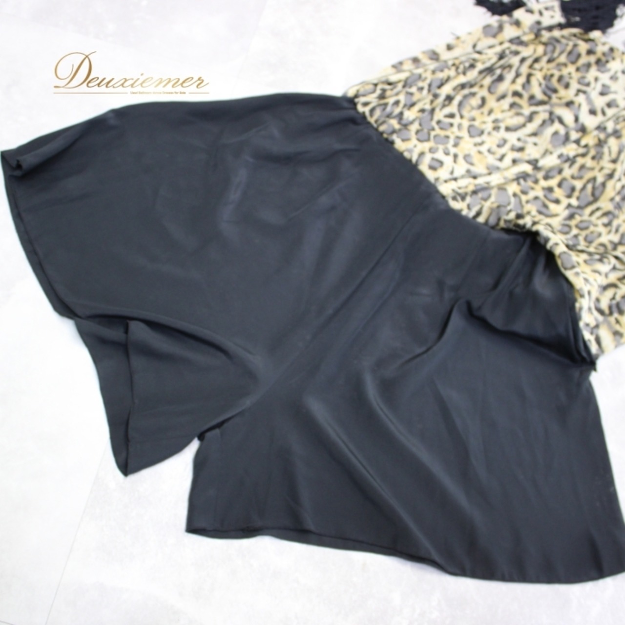 社交ダンス 衣装 ラテン スカート レッスンウェア 練習着 レディース オールシーズン PAPILLON パピヨン 黒 ヒョウ柄 フリンジ ブラック系 ヒョウ柄スカート ダンスウェア フリンジスカート ブラックスカート 講師用 社交ダンス練習着 レディース衣装 スカートL 練習用スカート ポリエステル製 軽やか スタイリッシュ ファスナー付き おしゃれ 可愛い 丈約64cm ウエスト32cm～