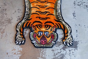 Tibetan Tiger Rug 《XSサイズ•シルク010》チベタンタイガーラグ