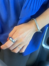 S925 hoso double line ring