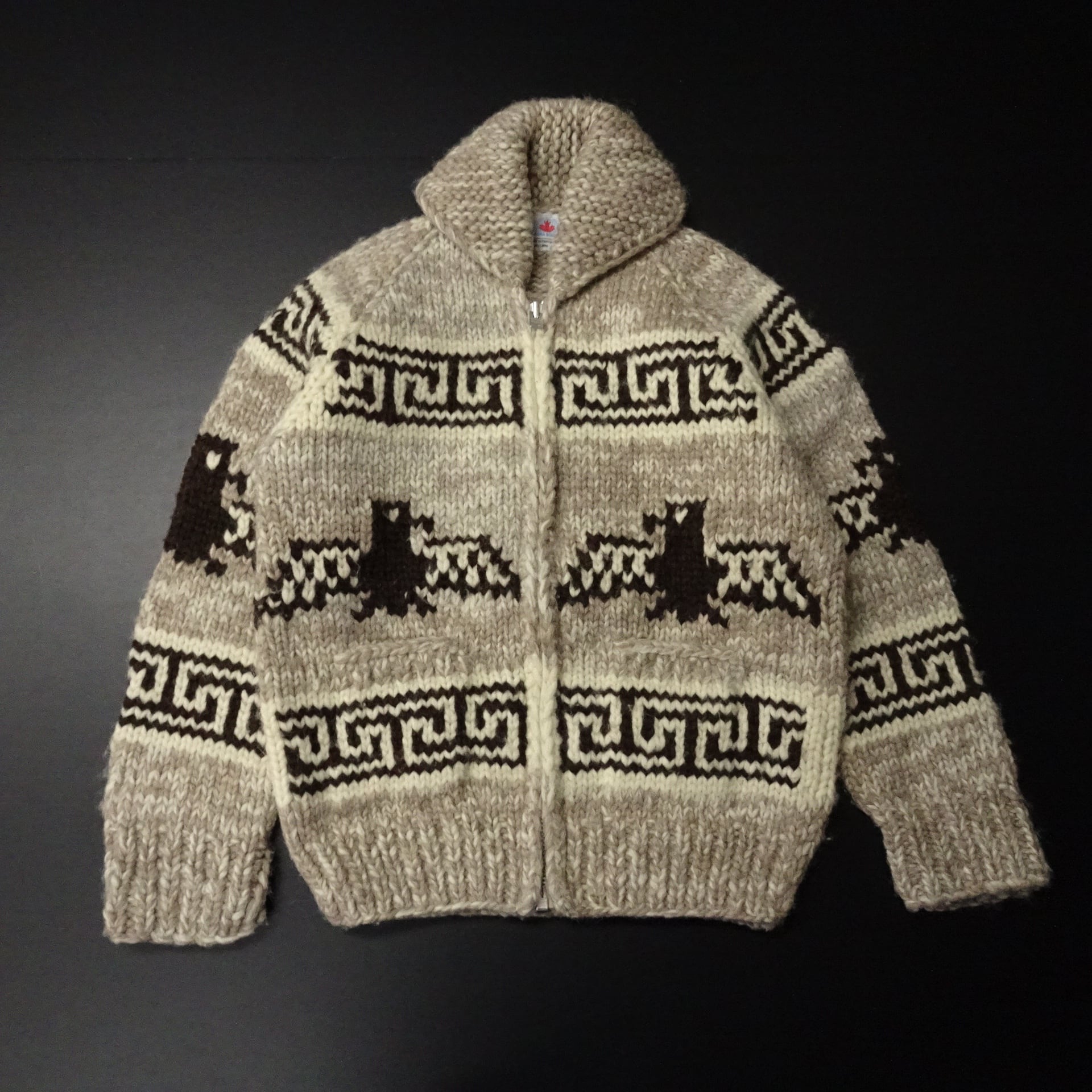 90s- カナダ製 オーロラボレアリス カウチンセータージャケット