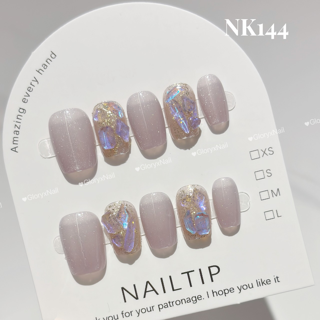 NK144 ネイルチップ サイズXS/S/M