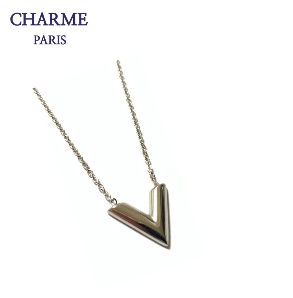 V necklace (silver)