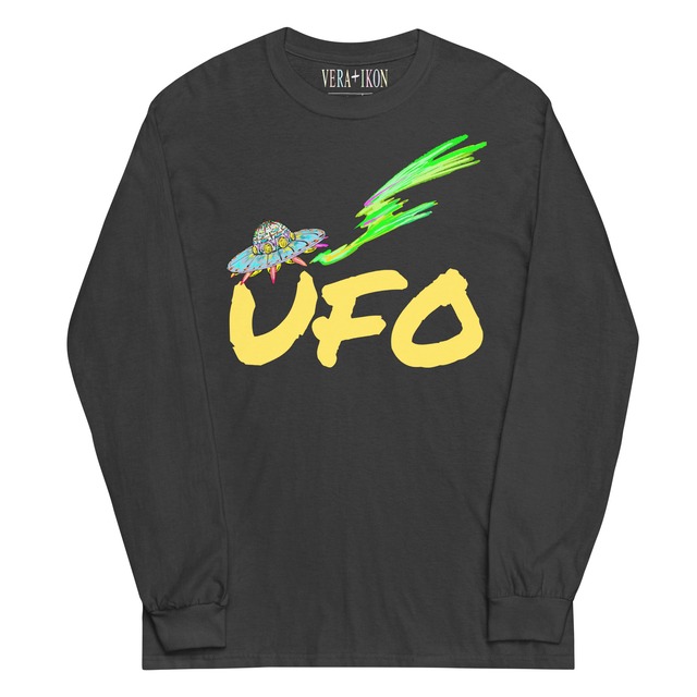 UFO 長袖Tシャツ　イエロー×ブラック