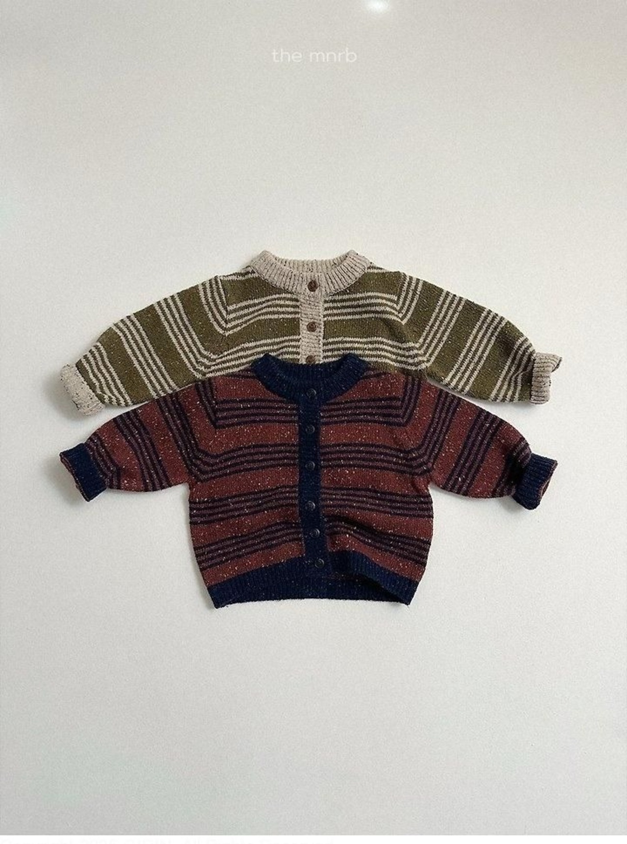 〖取寄〗韓国子供服 / 26winter / minirobe / ラインカーディガン / キッズ *S~XL*