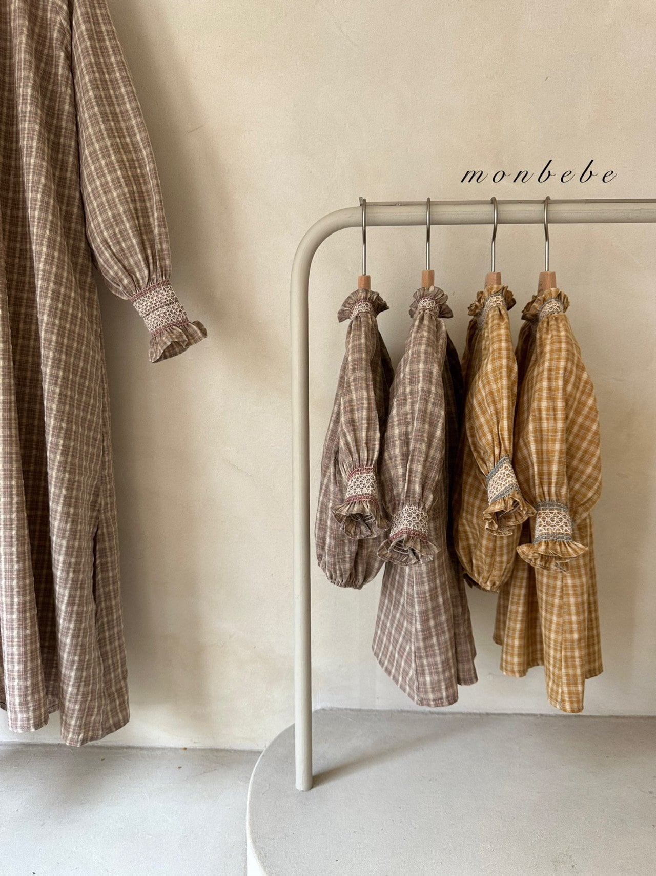 【即納】monbebe / マドレーヌチェックスーツ