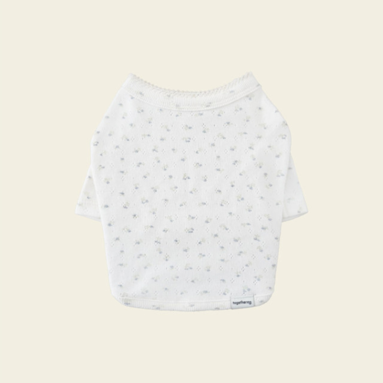 【予約】[ togethering ] Eyelet Crop T-Shirt｜Floral - 1