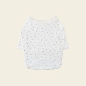 【予約】[ togethering ] Eyelet Crop T-Shirt｜Floral