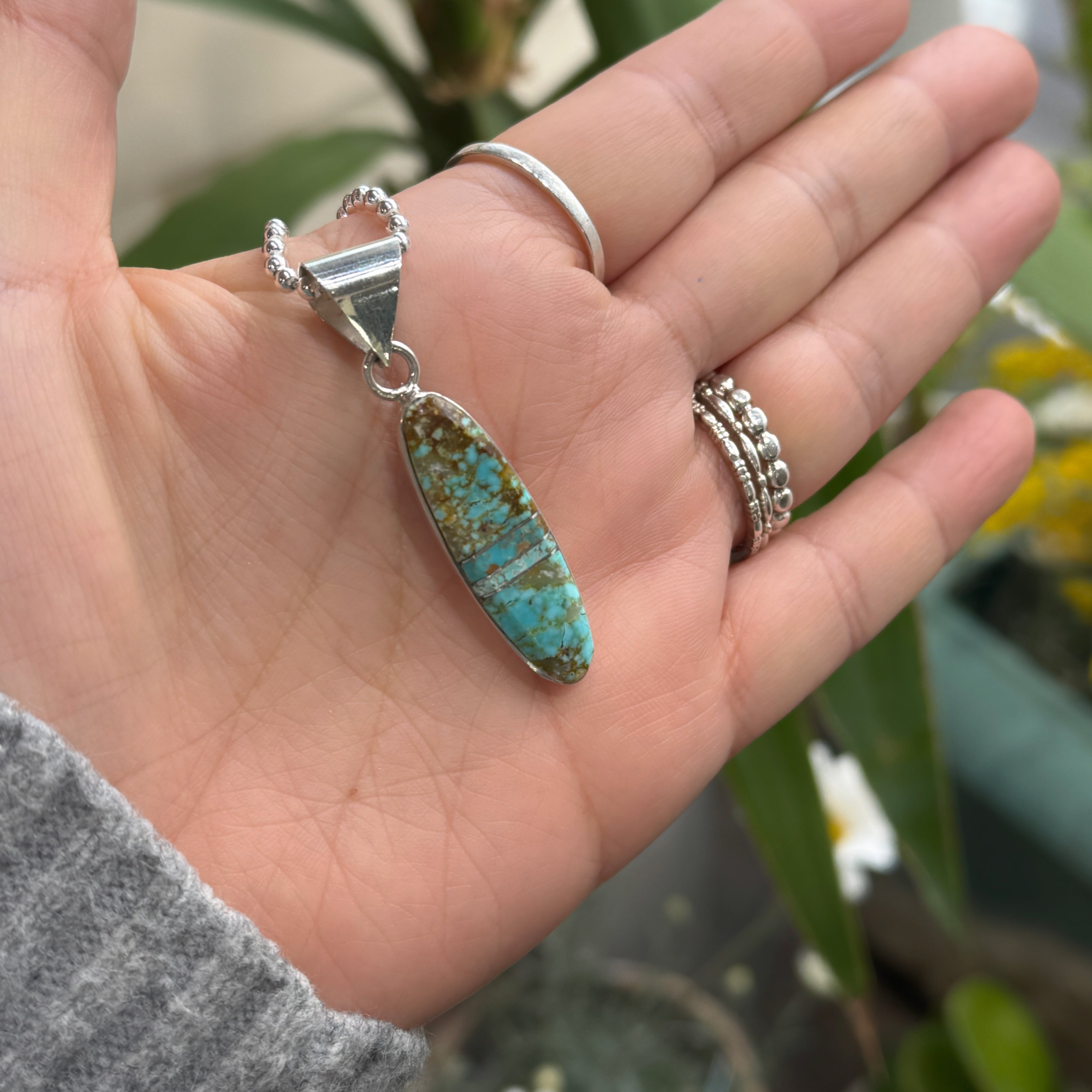 ターコイズ ペンダント　ナンバーエイト　インディアンジュエリー Indian Jewelry 》ナンバーエイト ターコイズ ペンダント 一点物