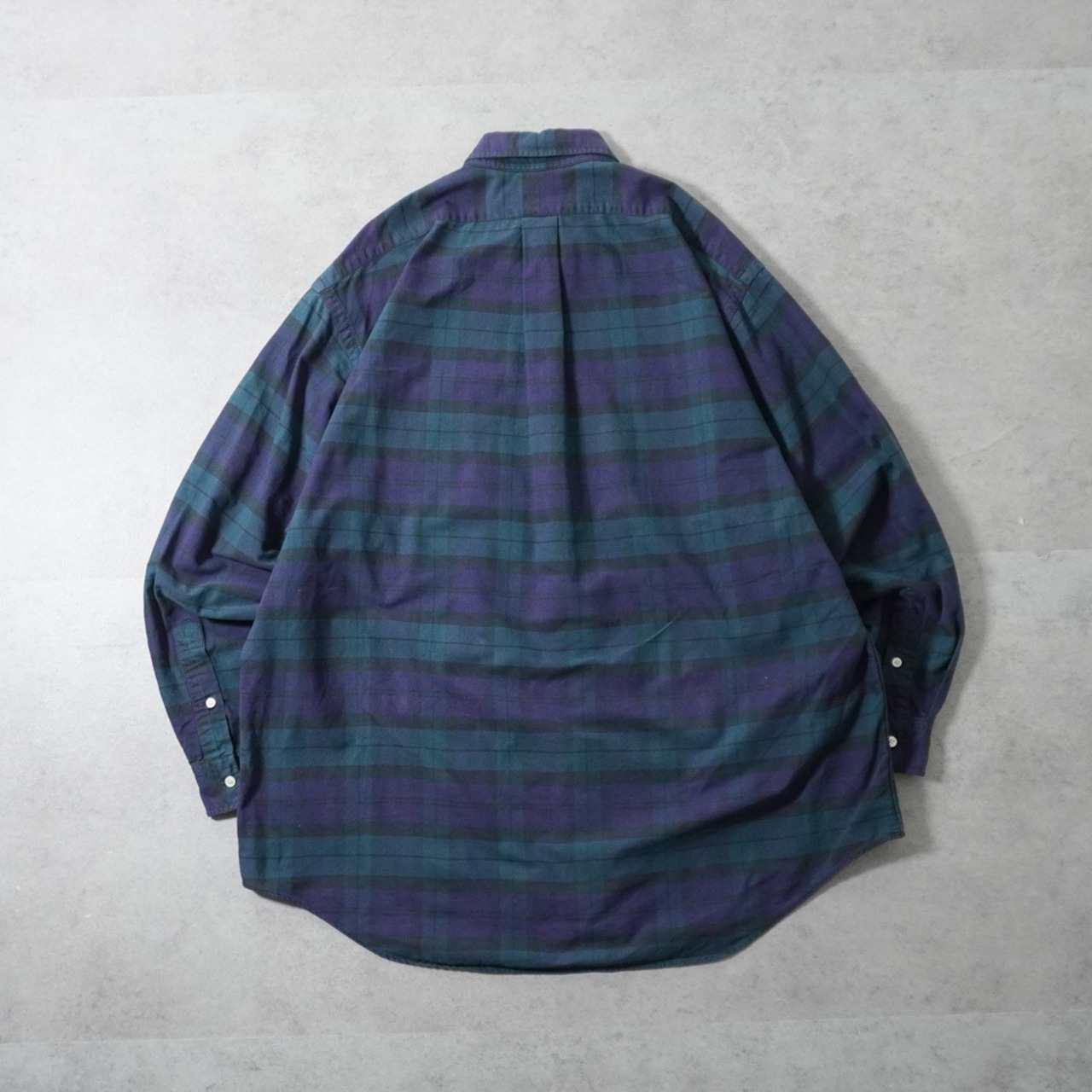 90s Ralph Lauren black watch shirt "The Big Oxford" [L] 古着 - 2