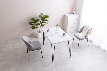 UNHOローテーブル白一人暮らしセンターテーブル大理石おしゃれ  