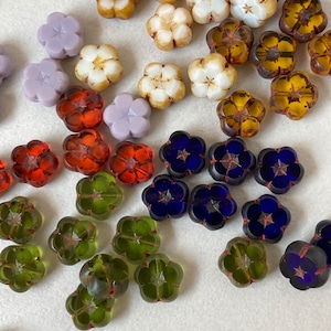 チェコテーブルカットお花ビーズS(10mm)