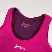 SRIXON スリクソン ノースリーブ シャツ スカート サイズ M/パープル系/レディース/ゴルフ/スポーツ