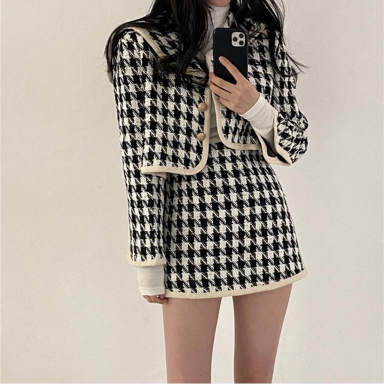 千鳥柄セットアップ Selectshop Lilia