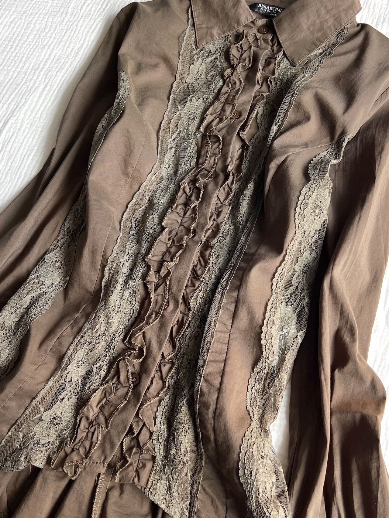 "RINASCIMENTO" Frills Mesh Shirts